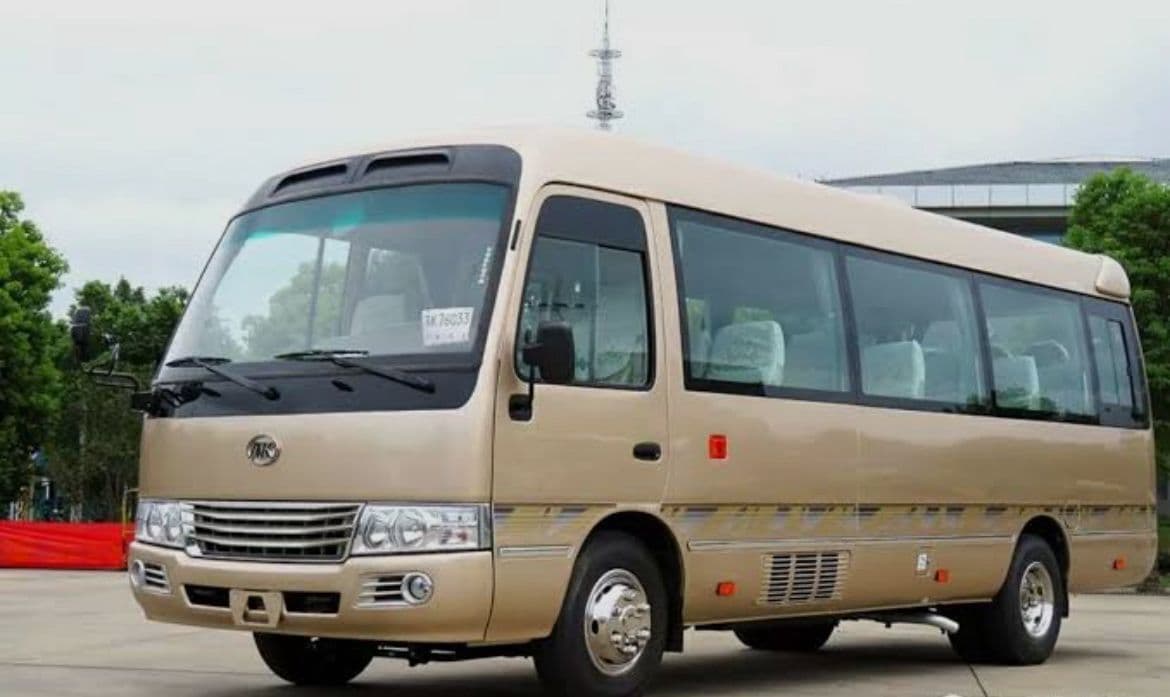 Toyota Coaster (24 Seater) Bus for rent in Lagos, Nigeria - Peace Autos